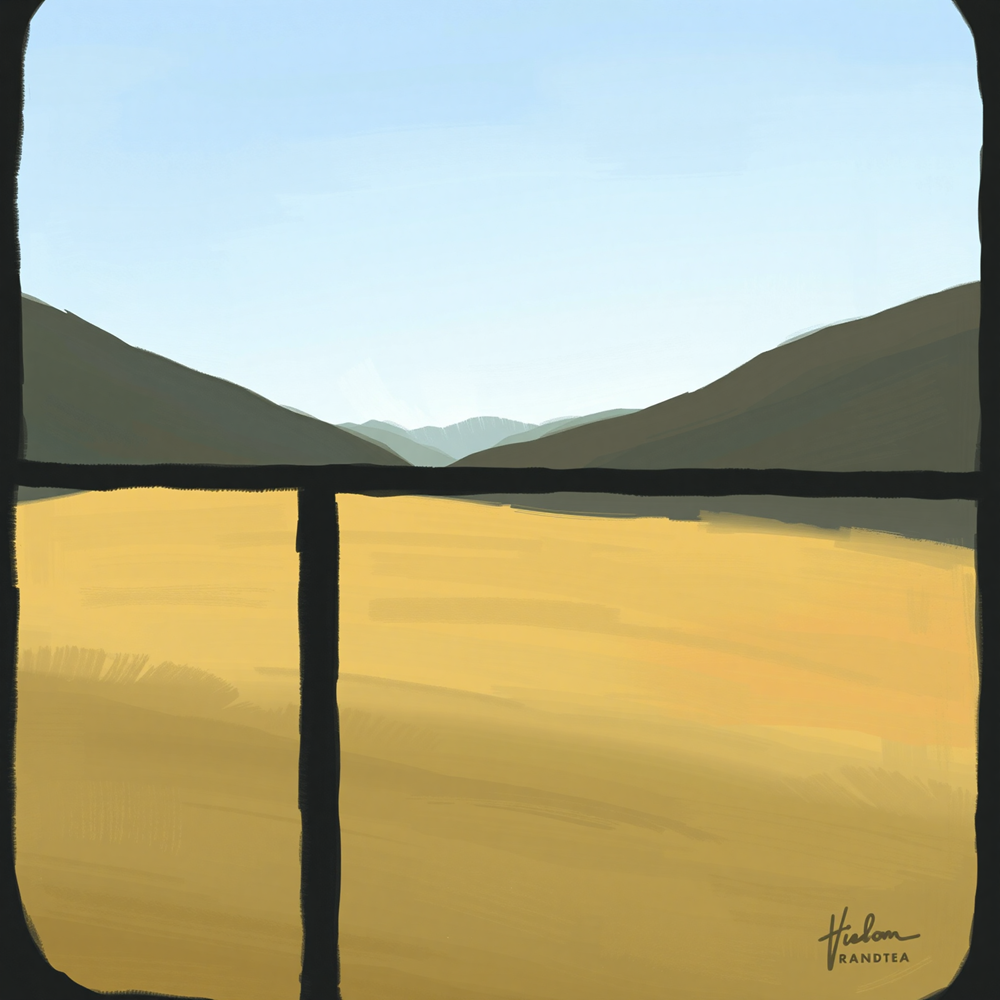 Window Over Rolling Hills view 2