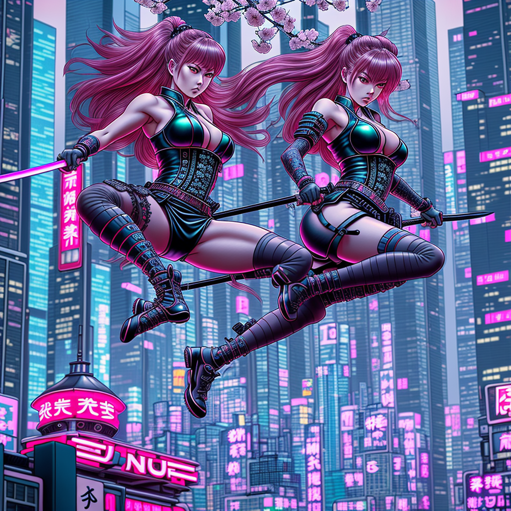 Neon Warriors of the Sky view 2