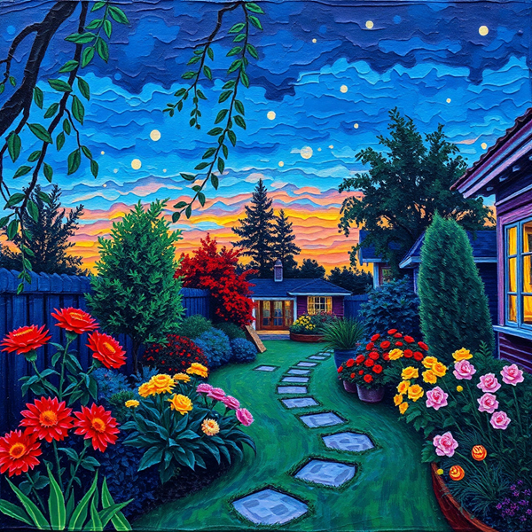Twilight Garden Serenity