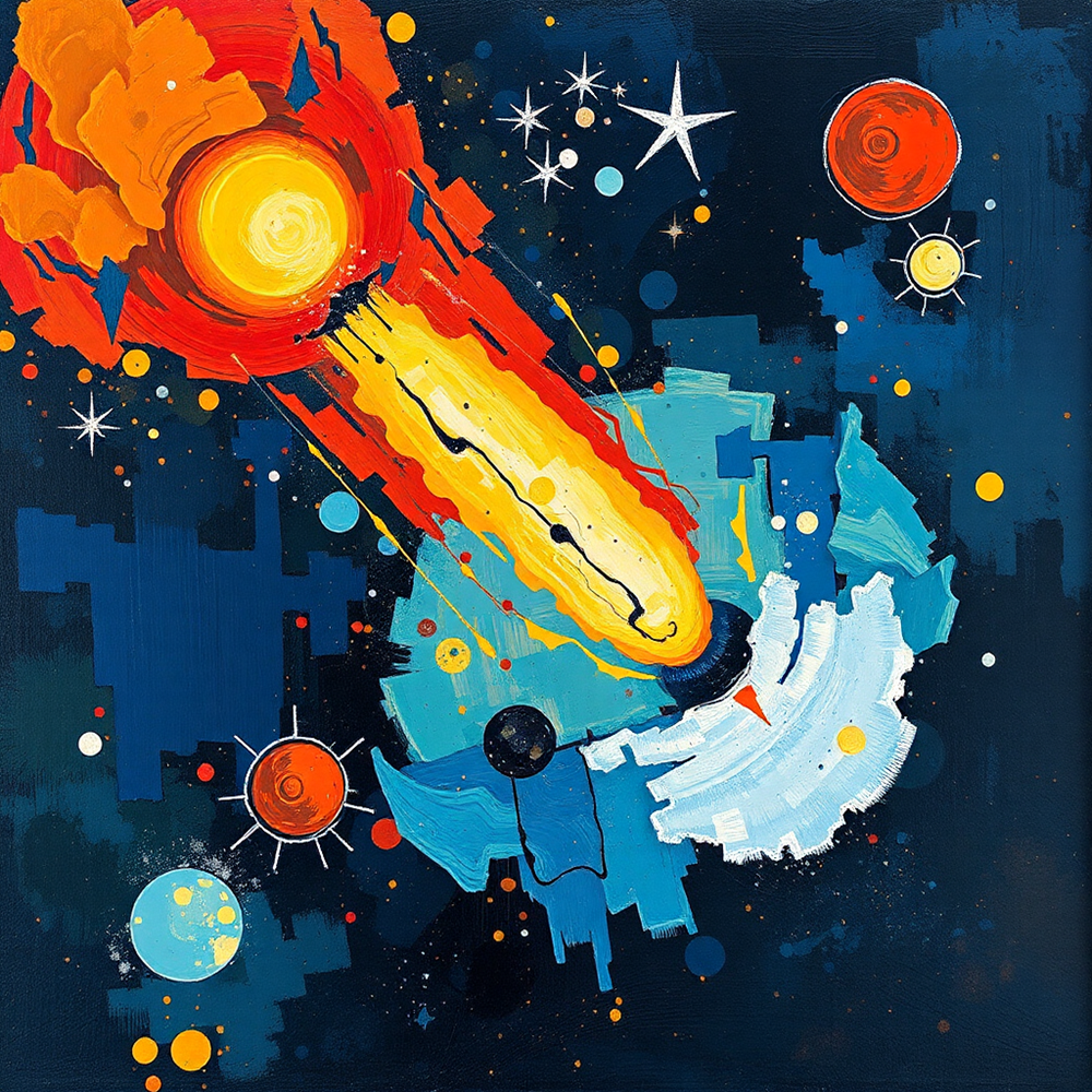 Cosmic Collision view 2