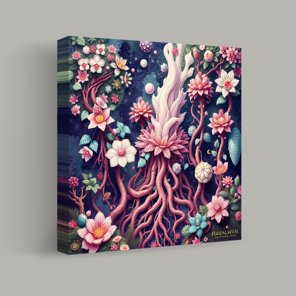 Enchanted Flora of the Cosmic Garden view 1