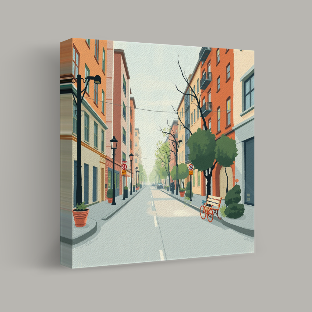 Tranquil Urban Morning view 1