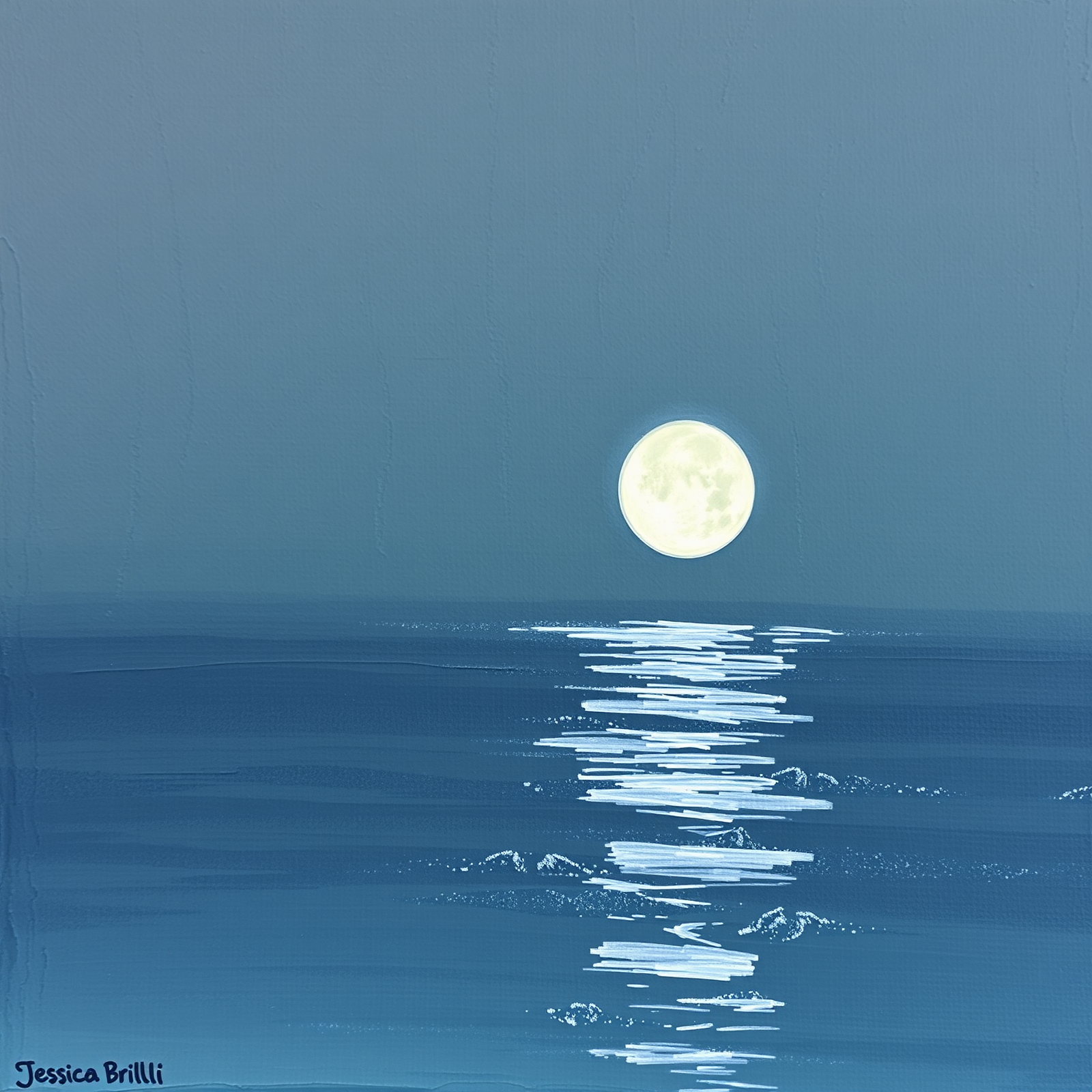 Moonlit Reflections Over Tranquil Waters view 2