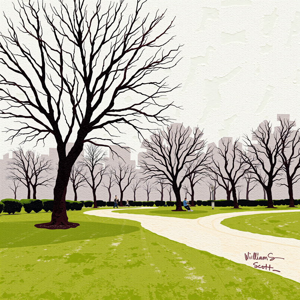 City Park in Winter's Embrace view 2