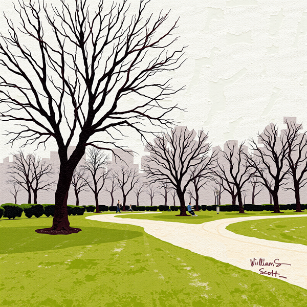 City Park in Winter's Embrace