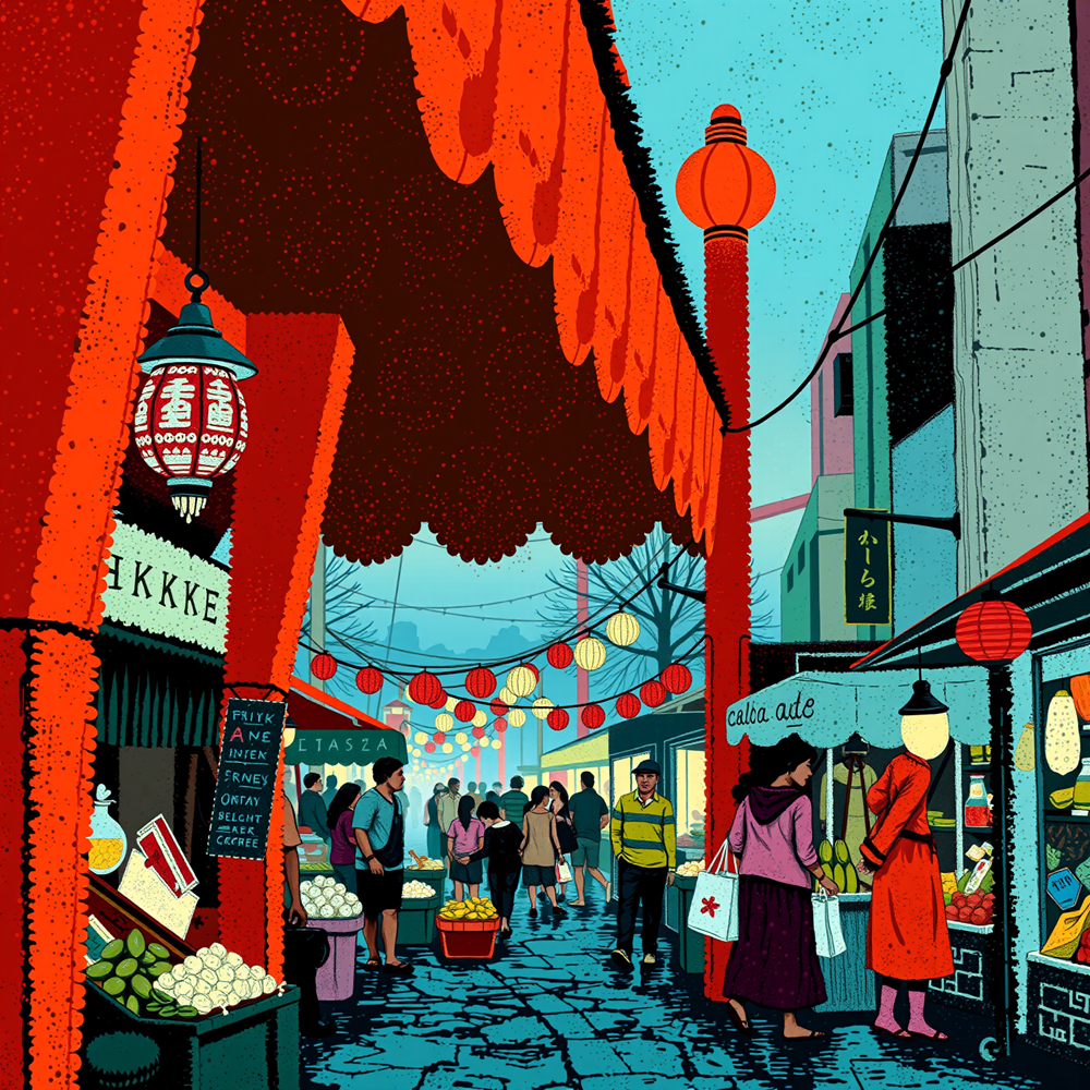 Lantern-Lit Bazaar view 2