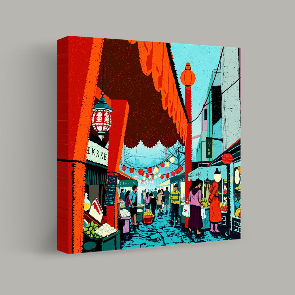 Lantern-Lit Bazaar view 1