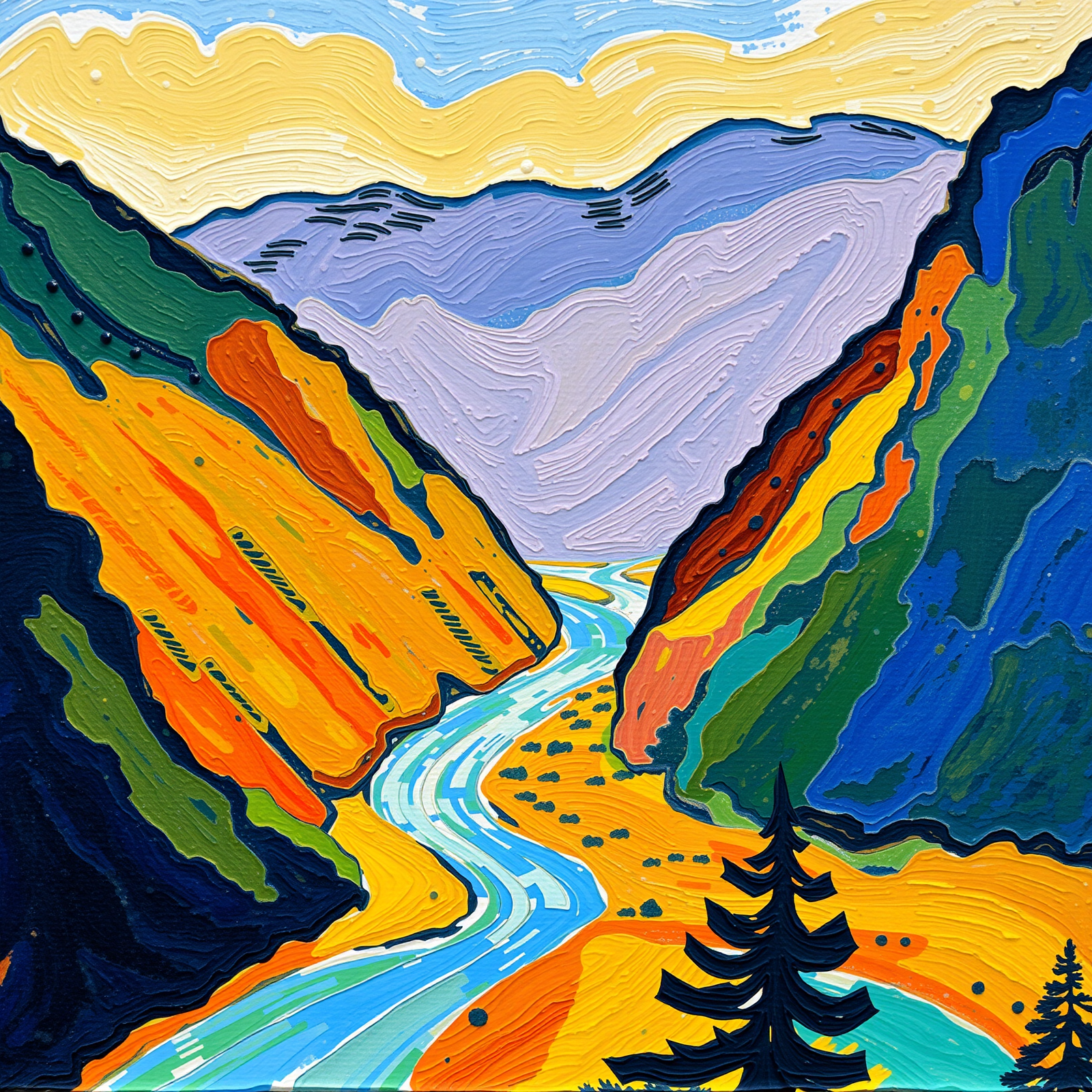 Colorful Passage Through the Peaks view 2