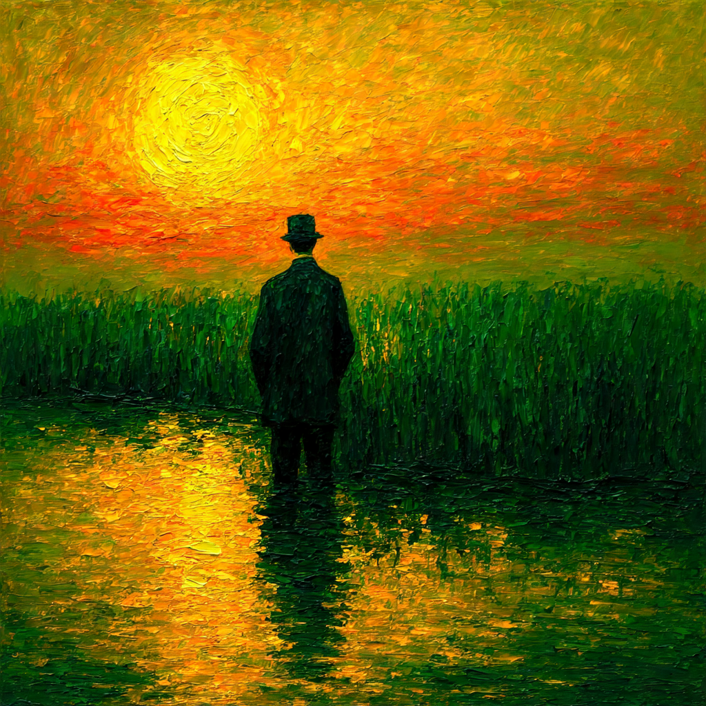 Solitary Reflection at Dusk view 2