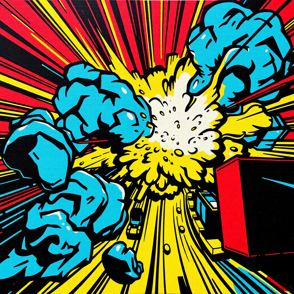 Power Burst in Pop Art view 2