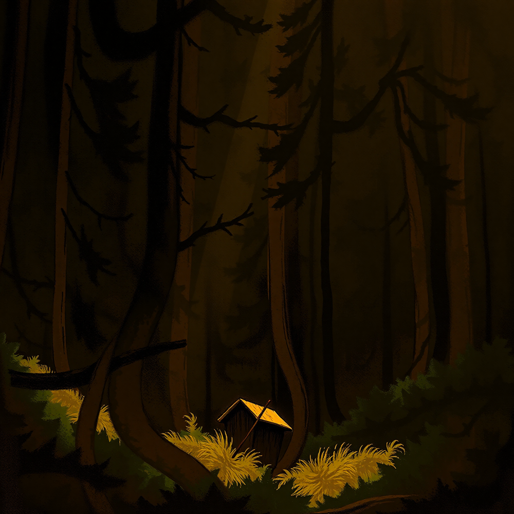 Enigmatic Glow in the Forest view 2