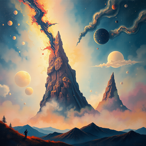 Celestial Peaks and Cosmic Wonders