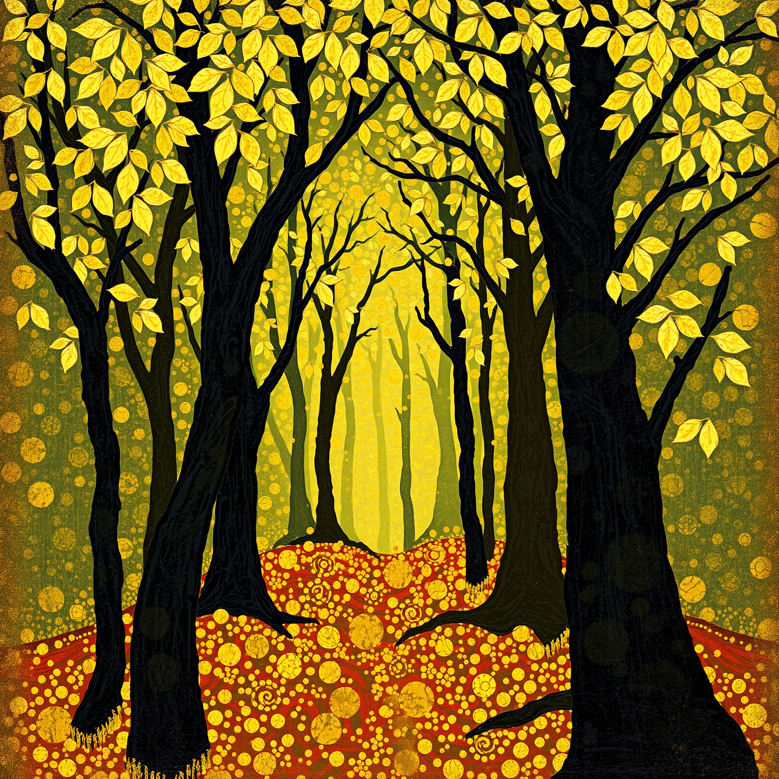 Dappled Light in an Enchanted Grove view 2