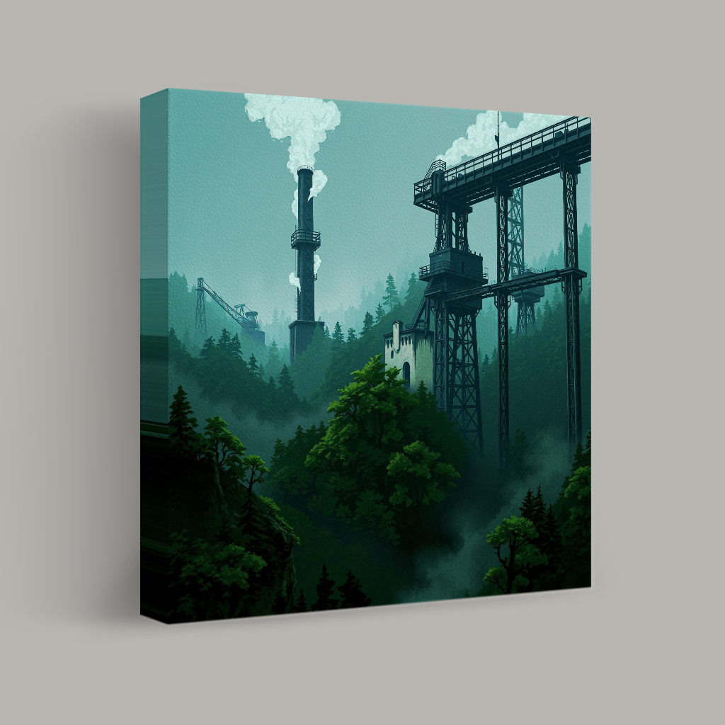 Whispers of Industry in the Forest view 1