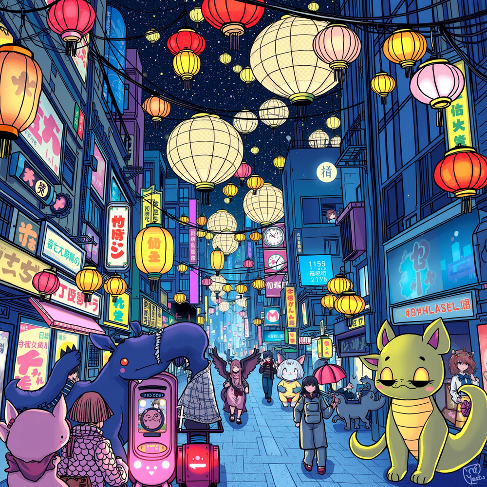 Lantern Glow in Fantasy Alley view 2