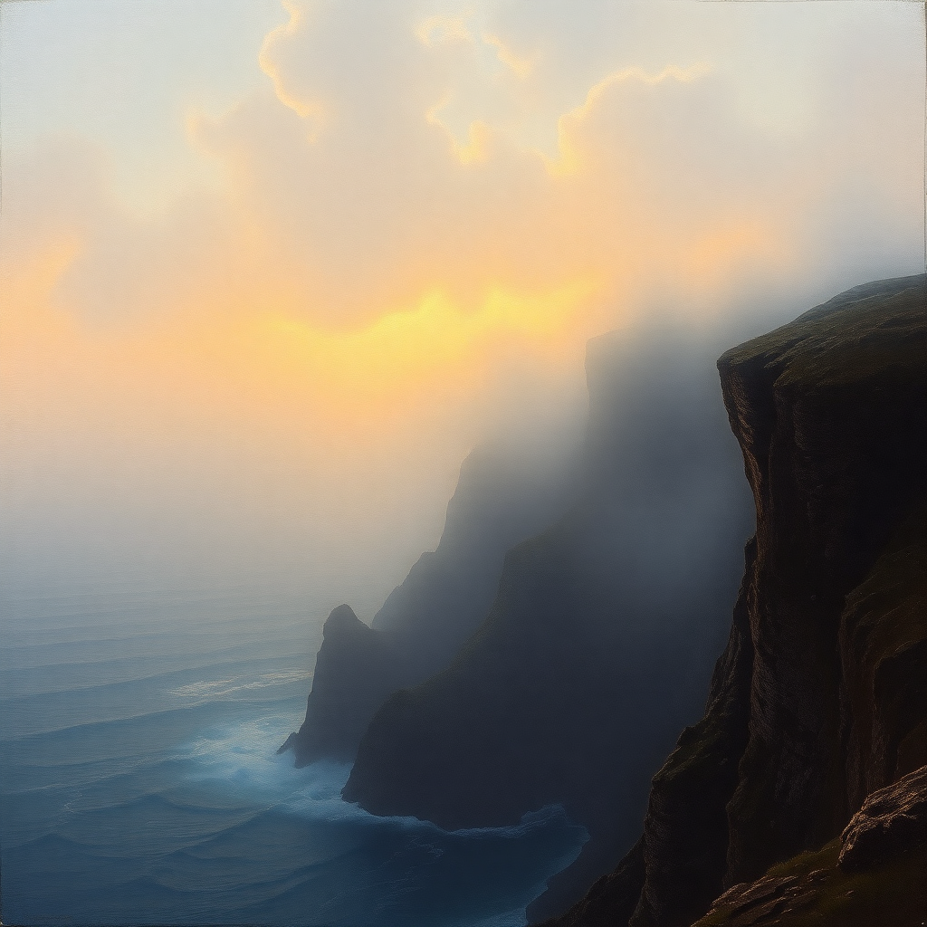 Misty Cliffs of Dawn view 2