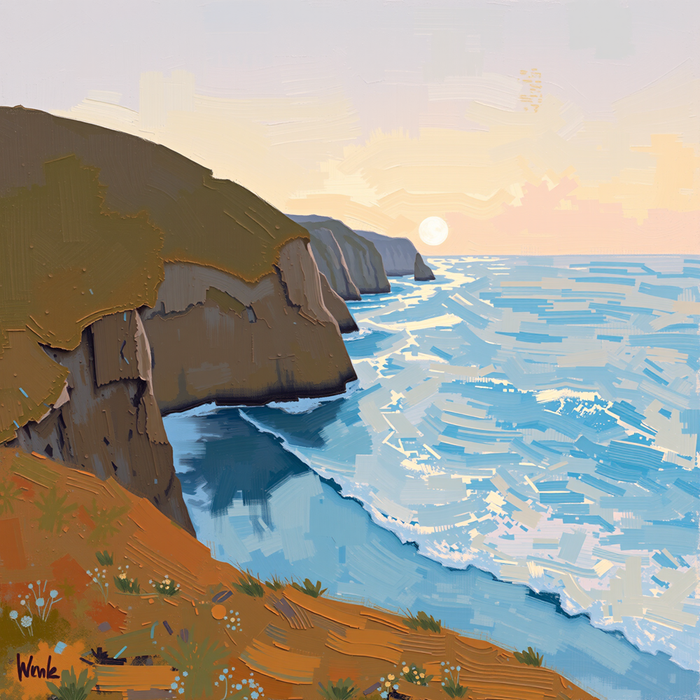 Sunlit Coastal Serenity view 2