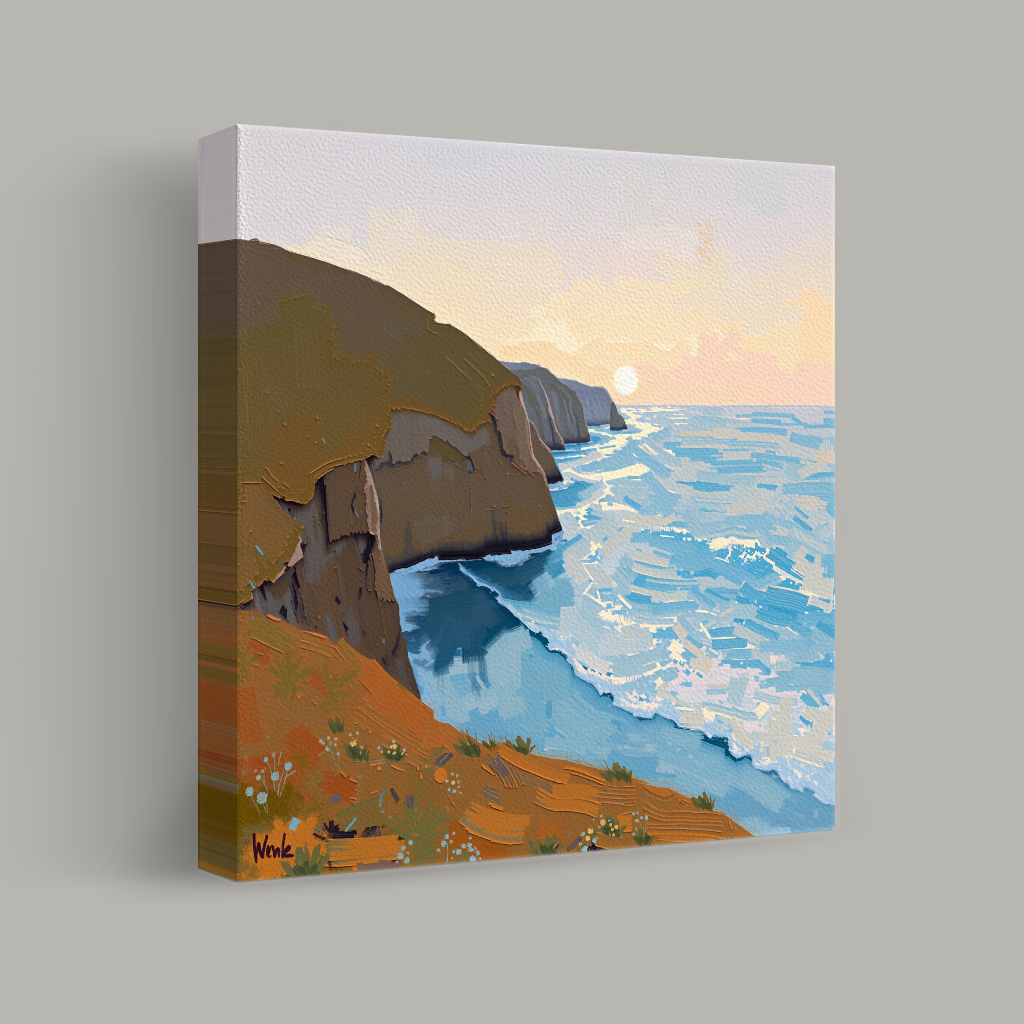 Sunlit Coastal Serenity view 1