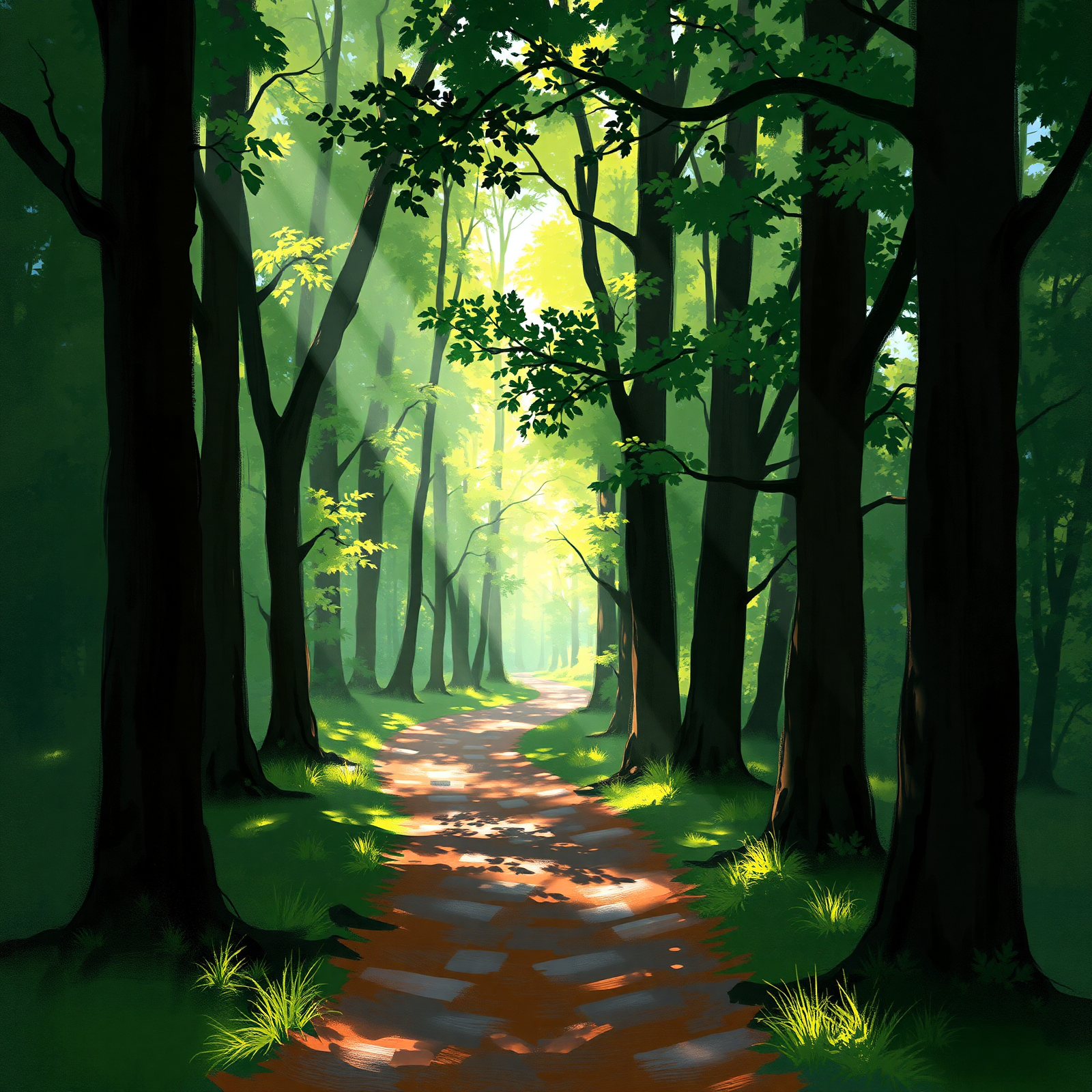 Pathway through Enchanted Woods view 2