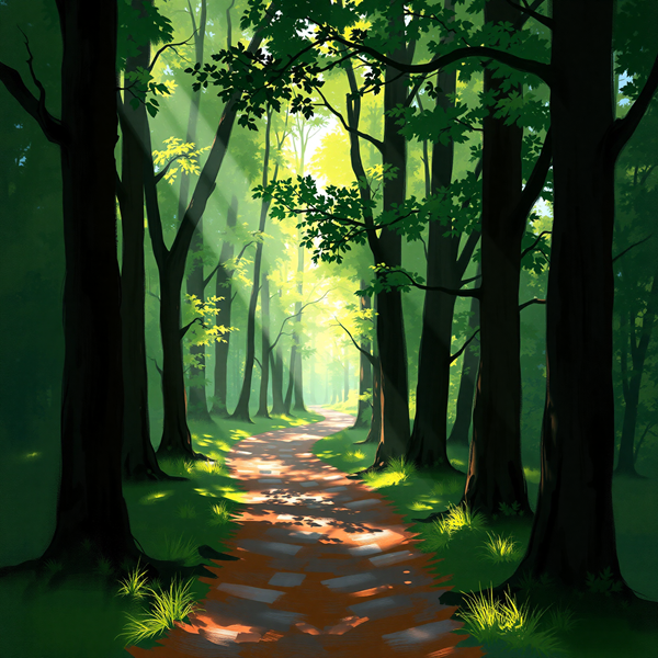 Pathway through Enchanted Woods