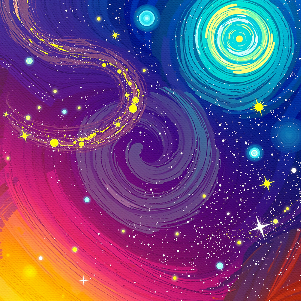 Cosmic Dance of Colors view 2
