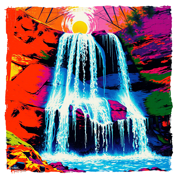 Sunlit Cascade Symphony