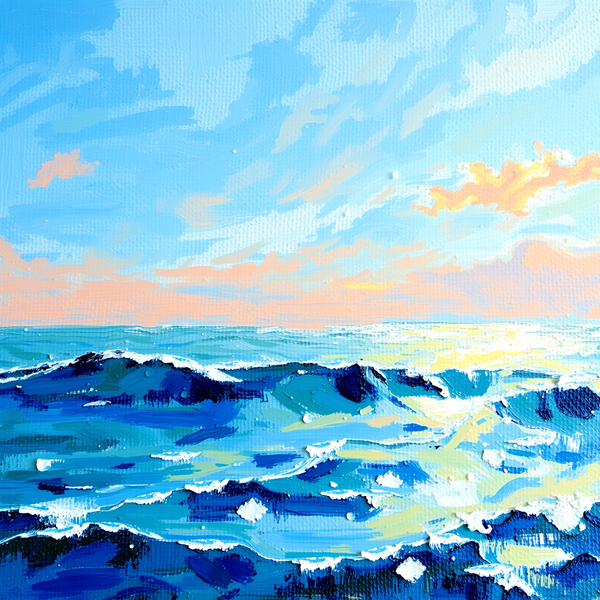 Brushstrokes of the Ocean Dawn