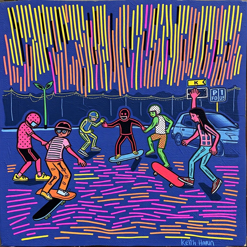 Skateboard Nights and Neon Lights view 2