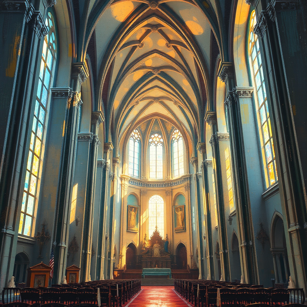 Sunlit Cathedral Serenity view 2