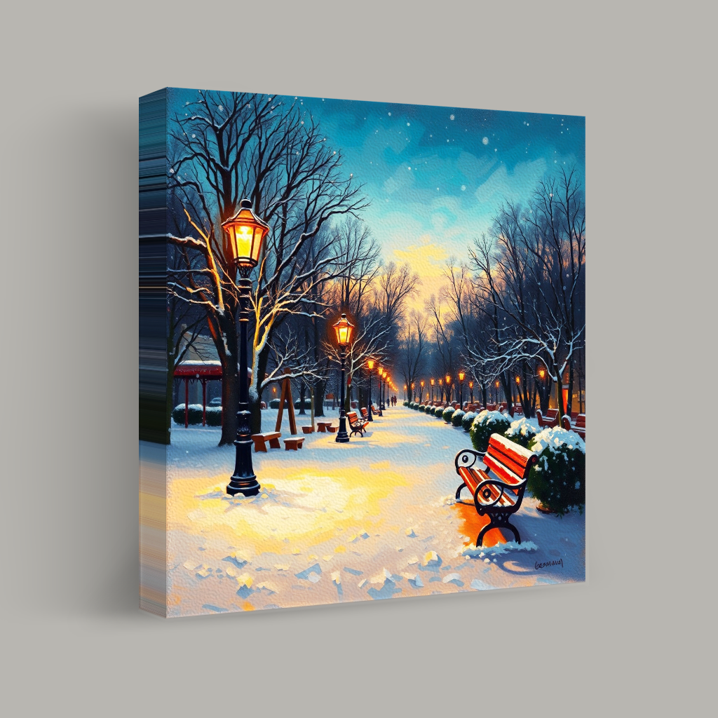 Twilight Stroll Through Winter's Embrace view 1