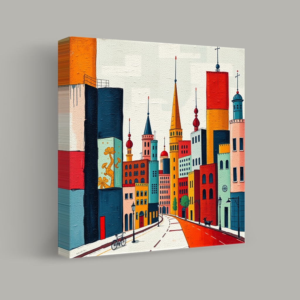 Colorful Cityscape Chronicles view 1