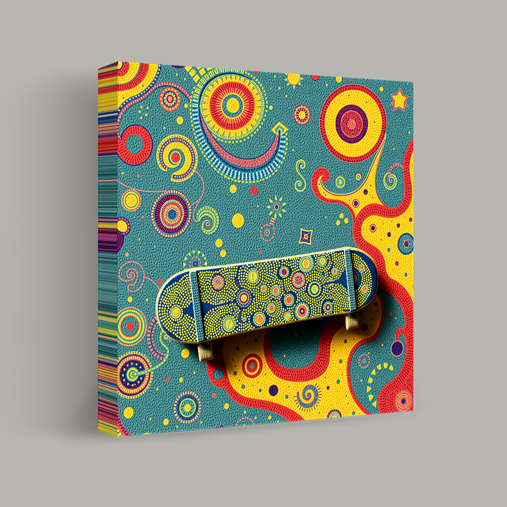 Vivid Skateboard on Celestial Swirls view 1