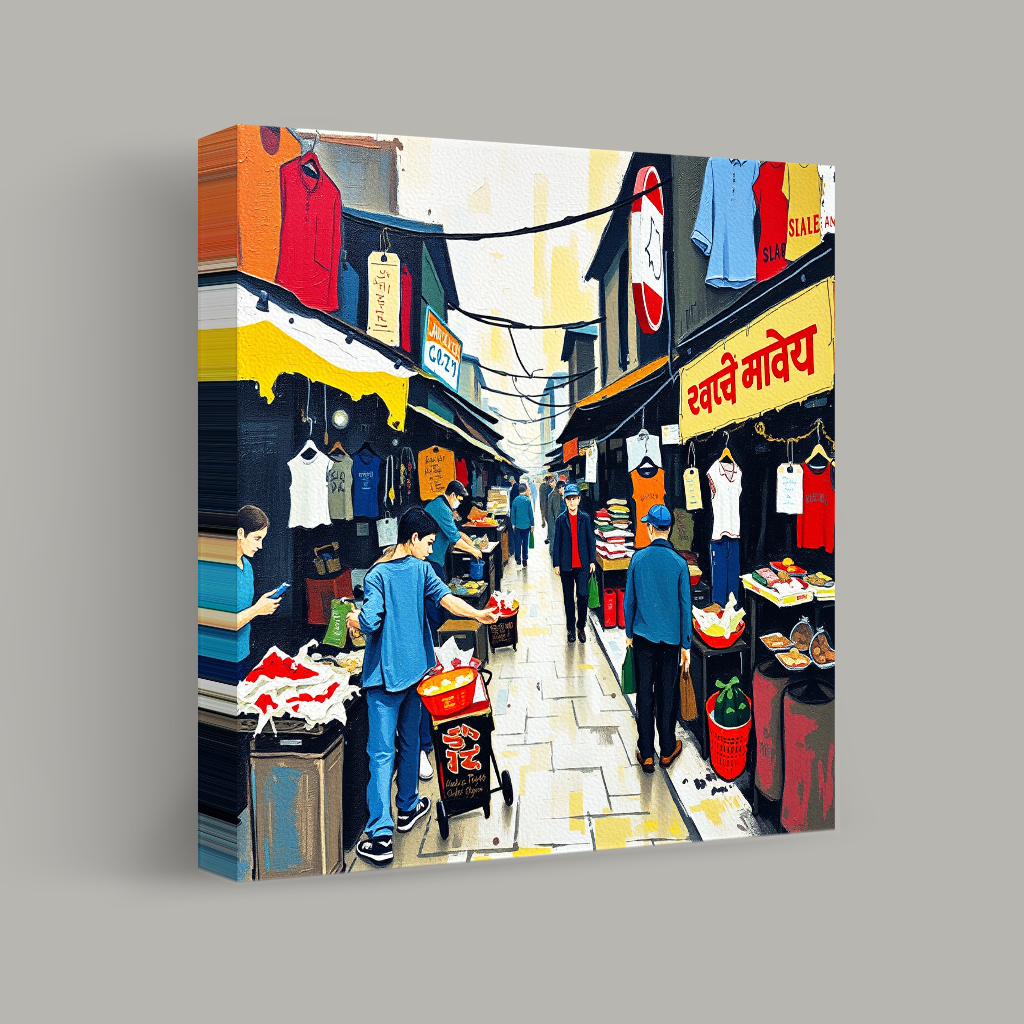 Lively Tapestry of the Bazaar view 1