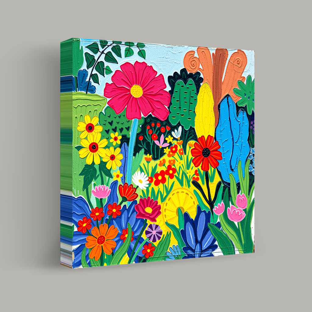 Vibrant Tapestry of Blooms view 1