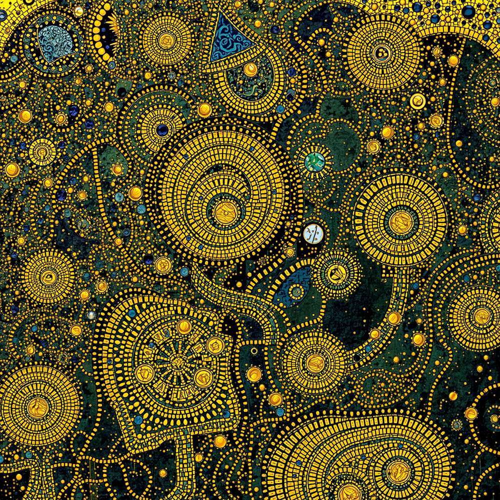 Celestial Mosaic Tapestry view 2