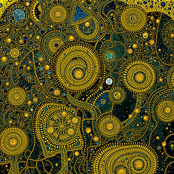 Celestial Mosaic Tapestry