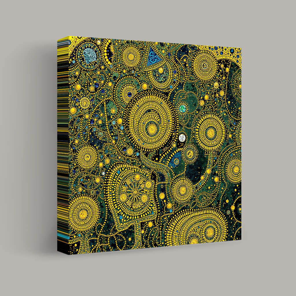 Celestial Mosaic Tapestry view 1