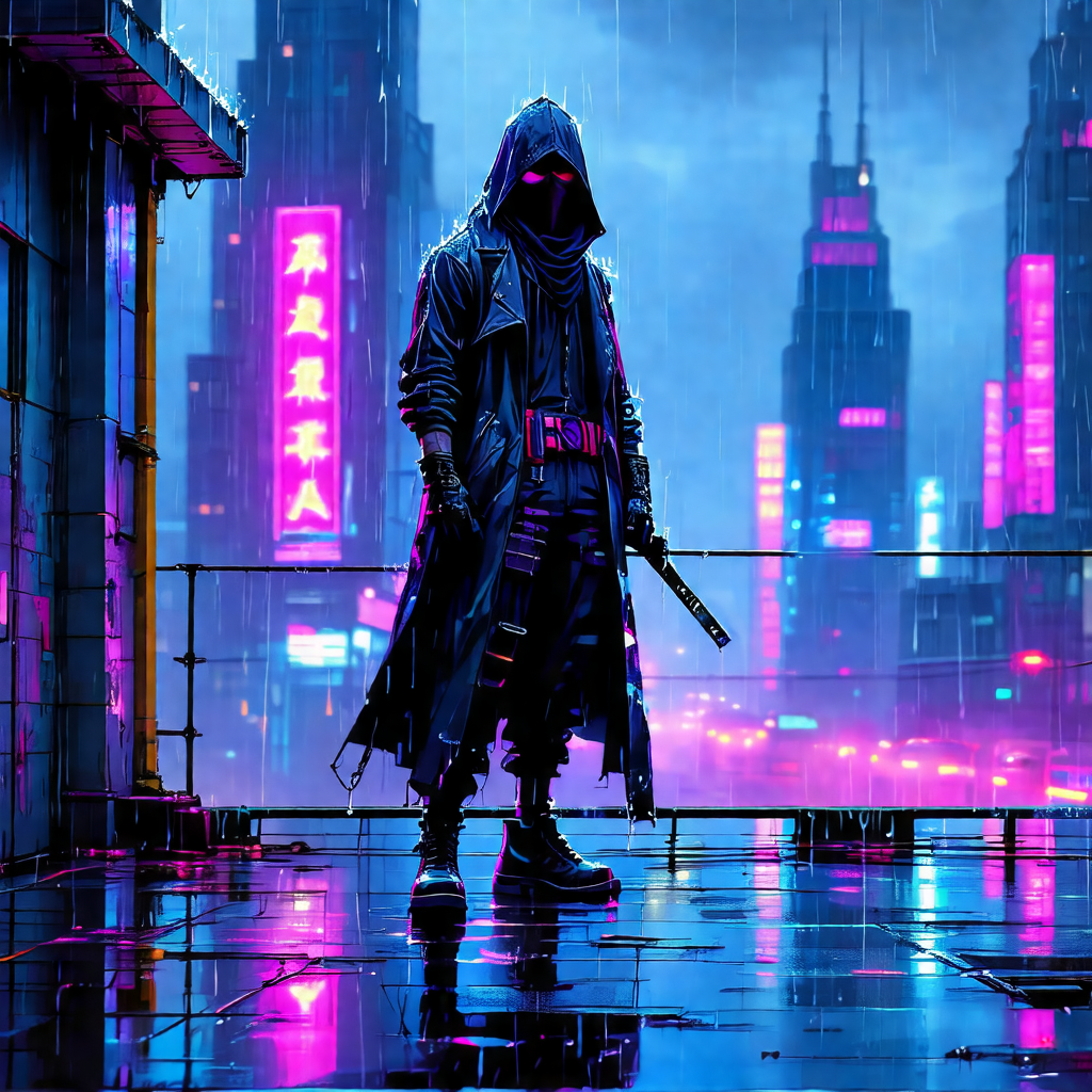 Shadow in the Neon Rain view 2