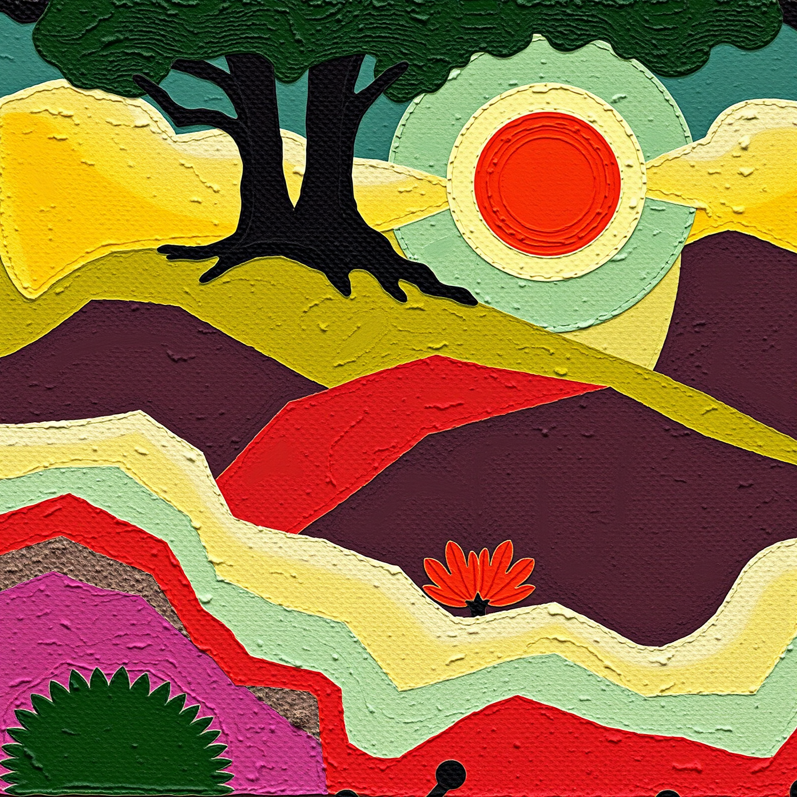 Colors of a Cosmic Sunset view 2