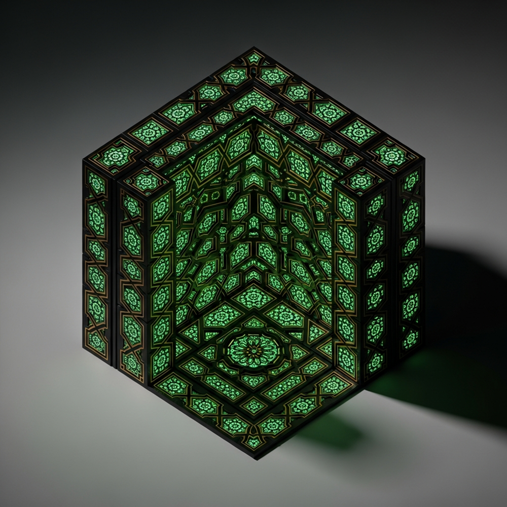 Luminous Geometric Portal view 2