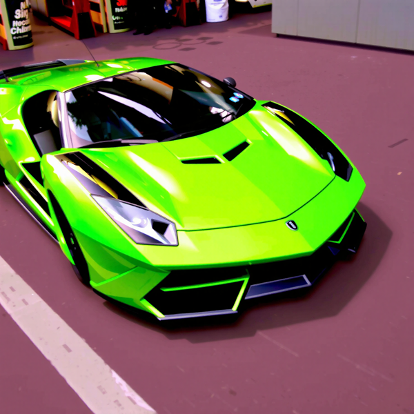 Neon Speedster in Motion