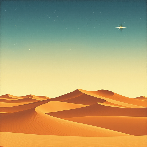 Starlight Over Distant Sands