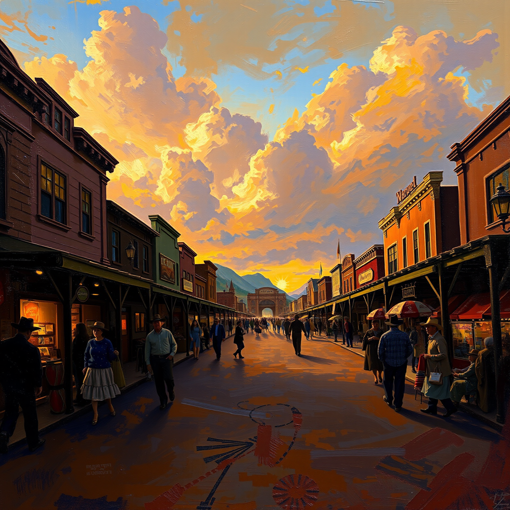 Sunset Promenade in the Old Town view 2