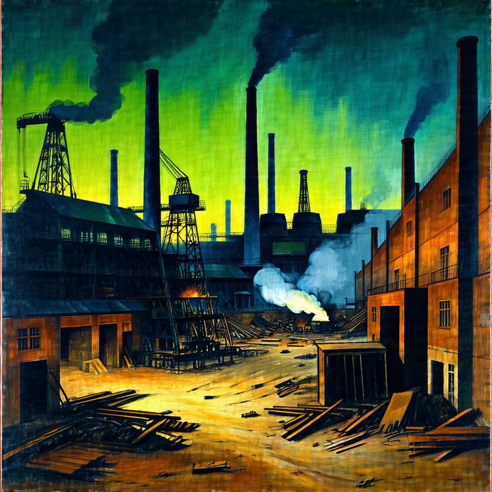 Echoes of Industry at Dusk view 2