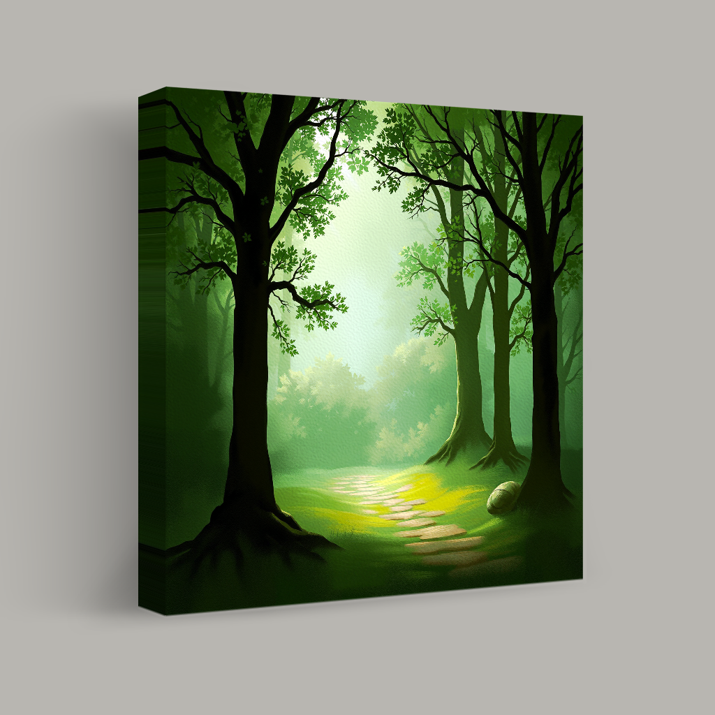 Pathway Through the Enchanted Grove view 1