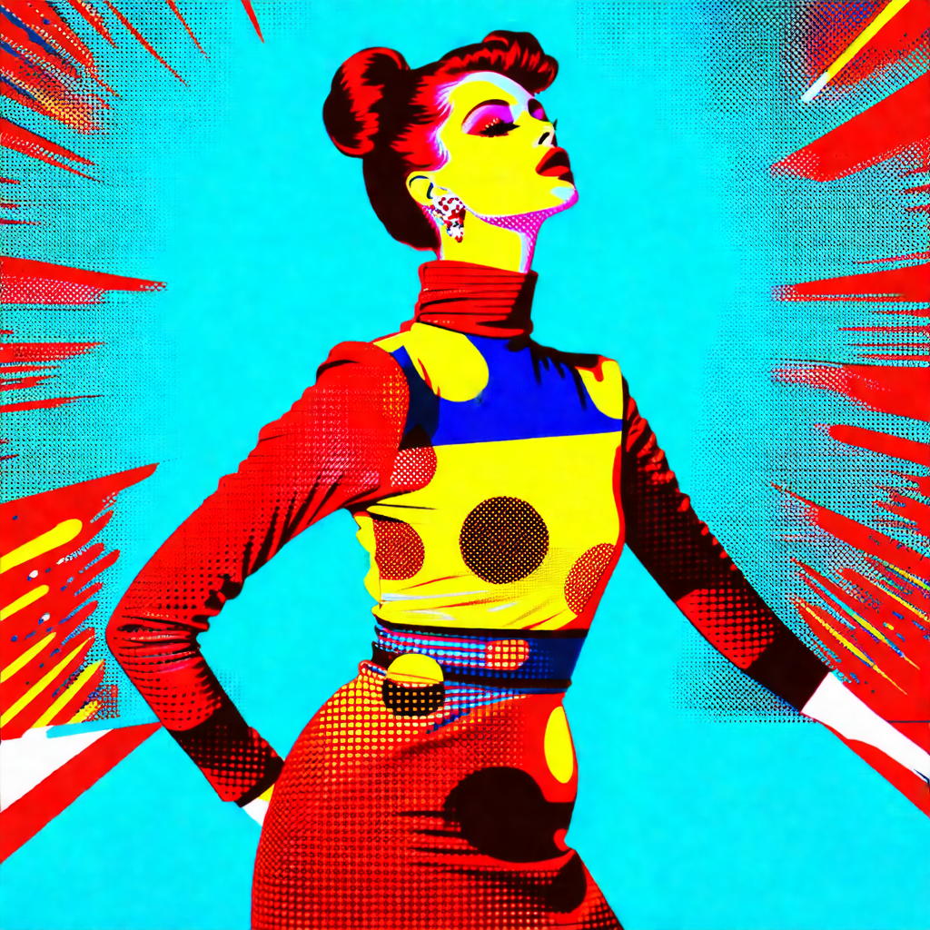 Vibrant Pop Art Diva view 2