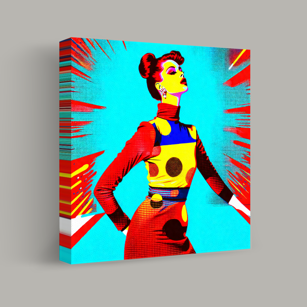 Vibrant Pop Art Diva view 1