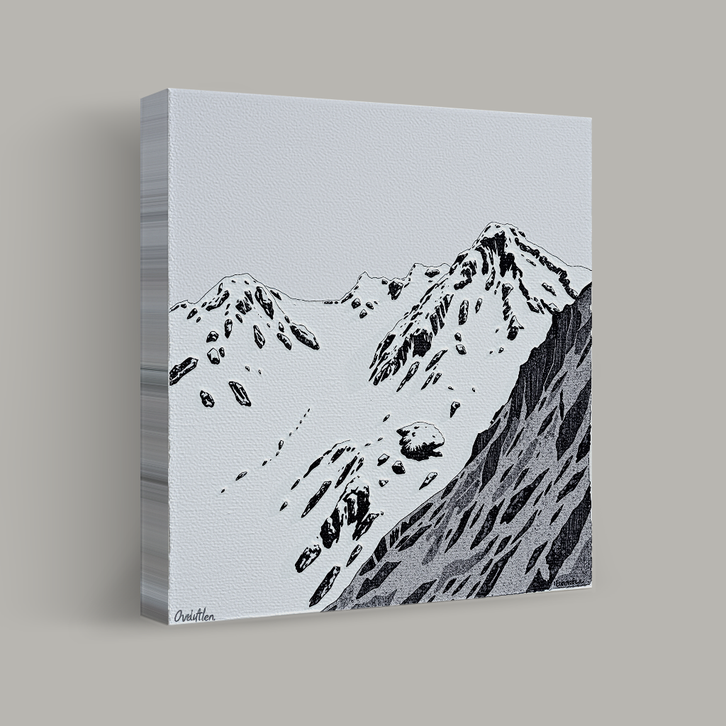 Solitude in the Snowy Peaks view 1