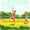 Summer Elegance on the Court thumbnail 2