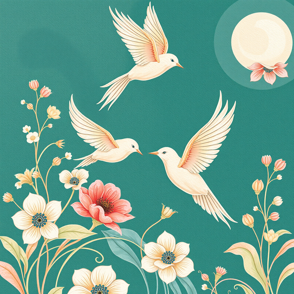Flight over Blossoms view 2